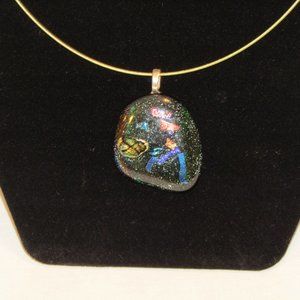 Dichroic Pendant Necklace